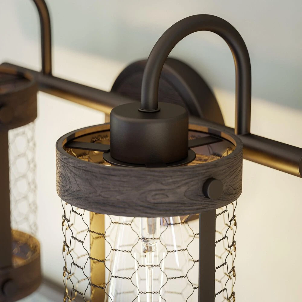 Kenroy Cozy 2-Light Vanity In Oil Rubbed Bronze 4 Kenroy Cozy 2-Light Vanity In Oil Rubbed Bronze - Image 2