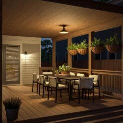 Kenroy Dale 1-Light Large Patio Semi-Flush In Sand Black 17 Kenroy Dale 1-Light Large Patio Semi-Flush In Sand Black -Home Decor Store 63691976 8