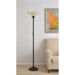 Kenroy Wren Torchiere In Oil Rubbed Bronze Finish -Home Decor Store 63692057 3