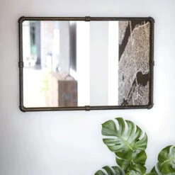 Kenroy Steam Fitter Wall Mirror In Silver 12 Kenroy Steam Fitter Wall Mirror In Silver -Home Decor Store 63692198 2