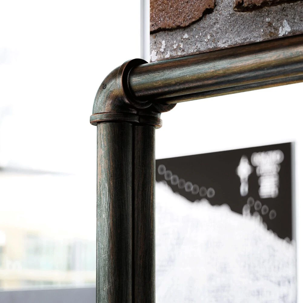 Kenroy Steam Fitter Wall Mirror In Silver 6 Kenroy Steam Fitter Wall Mirror In Silver - Image 4