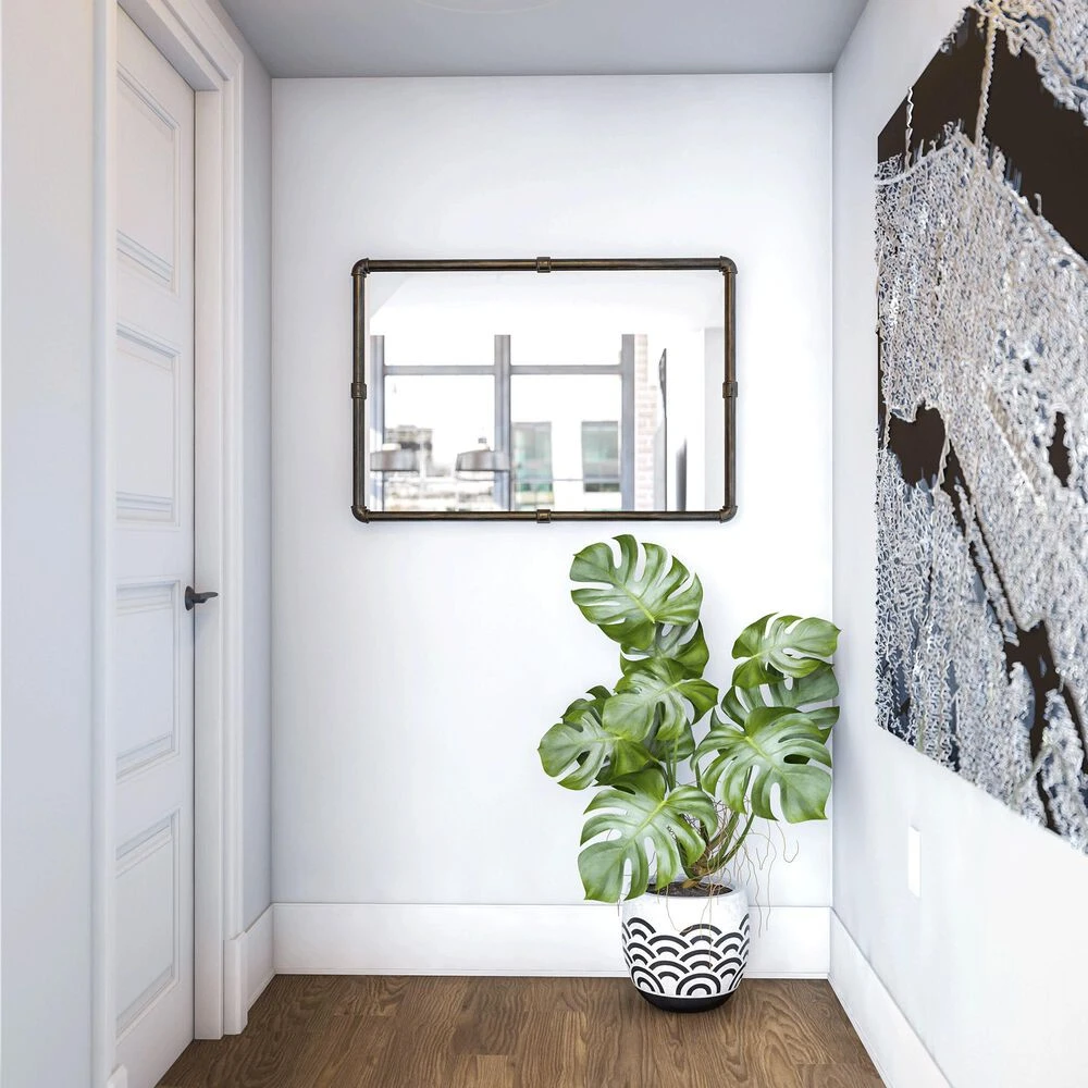 Kenroy Steam Fitter Wall Mirror In Silver 10 Kenroy Steam Fitter Wall Mirror In Silver - Image 8