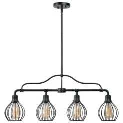 Kenroy Cagney 4-Light Island In Black