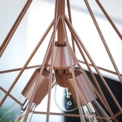 Kenroy Pyramid 3-Light Pendant In Vintage Copper -Home Decor Store 63692362 3