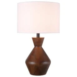 Home Decor Store 8 Kenroy Barista Table Lamp In Real Natural And Black