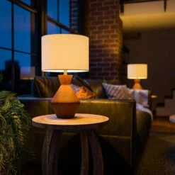 Kenroy Barista Table Lamp In Real Natural And Black 16 Kenroy Barista Table Lamp In Real Natural And Black -Home Decor Store 63692388 7