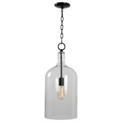 Kenroy Capri 1-Light Pendant In Blackened Oil Rubbed Bronze