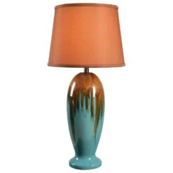 Kenroy Tucson Table Lamp In Teal