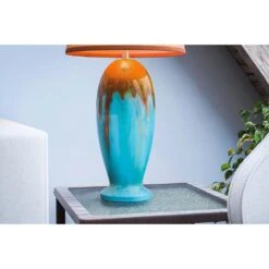 Kenroy Tucson Table Lamp In Teal -Home Decor Store 63692412 4