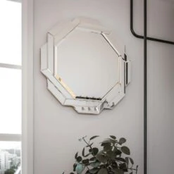 Kenroy Junction Small Wall Mirror In Clear -Home Decor Store 63692438 4