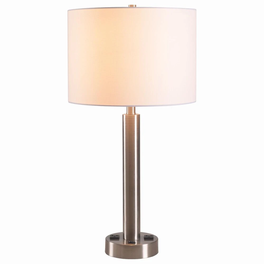 Kenroy Hemlock Table Lamp In Silver 3 Kenroy Hemlock Table Lamp In Silver