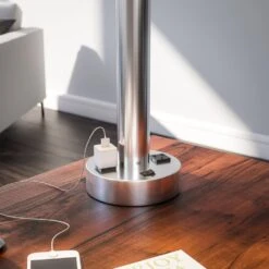 Kenroy Hemlock Table Lamp In Silver 13 Kenroy Hemlock Table Lamp In Silver -Home Decor Store 63692545 4