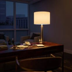 Kenroy Hemlock Table Lamp In Silver 17 Kenroy Hemlock Table Lamp In Silver -Home Decor Store 63692545 8