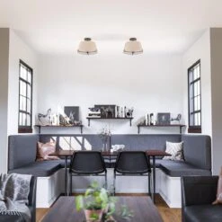 Kenroy Rochelle 3-Light Semi Flush In Bronze -Home Decor Store 63692636 7