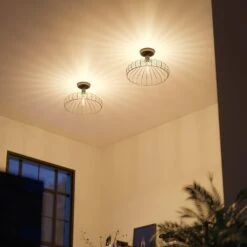 Kenroy Cagney 1-Light Semi Flush In Matte Black -Home Decor Store 63692677 5