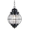 Kenroy Hatteras 1-Light Hanging Lantern In Black 1 Kenroy Hatteras 1-Light Hanging Lantern In Black -Home Decor Store 63692685 1