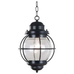 Kenroy Hatteras 1-Light Hanging Lantern In Black