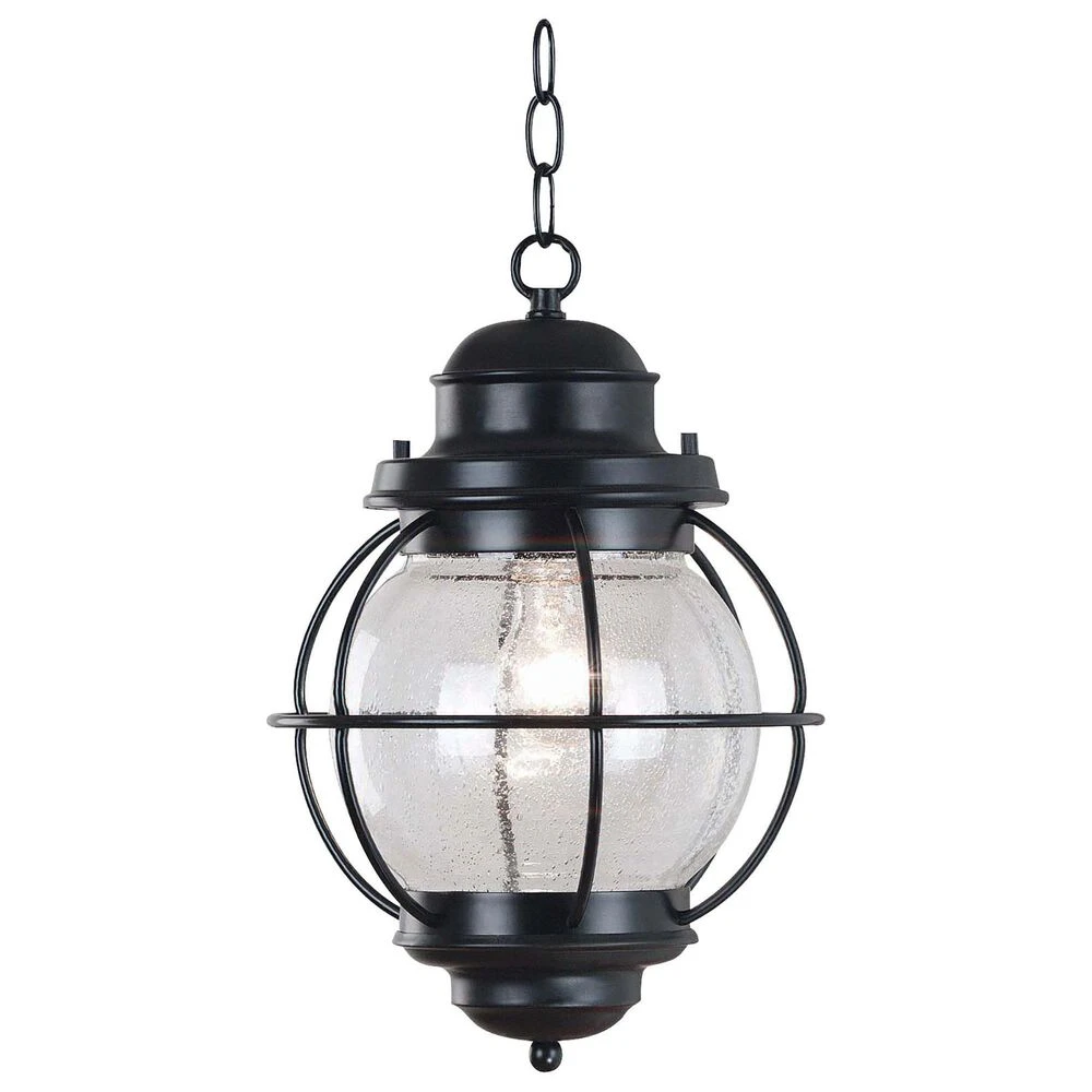 Kenroy Hatteras 1-Light Hanging Lantern In Black 3 Kenroy Hatteras 1-Light Hanging Lantern In Black