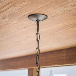 Kenroy Hatteras 1-Light Hanging Lantern In Black 12 Kenroy Hatteras 1-Light Hanging Lantern In Black -Home Decor Store 63692685 3