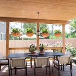 Kenroy Hatteras 1-Light Hanging Lantern In Black 13 Kenroy Hatteras 1-Light Hanging Lantern In Black -Home Decor Store 63692685 4