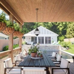 Kenroy Hatteras 1-Light Hanging Lantern In Black 14 Kenroy Hatteras 1-Light Hanging Lantern In Black -Home Decor Store 63692685 5