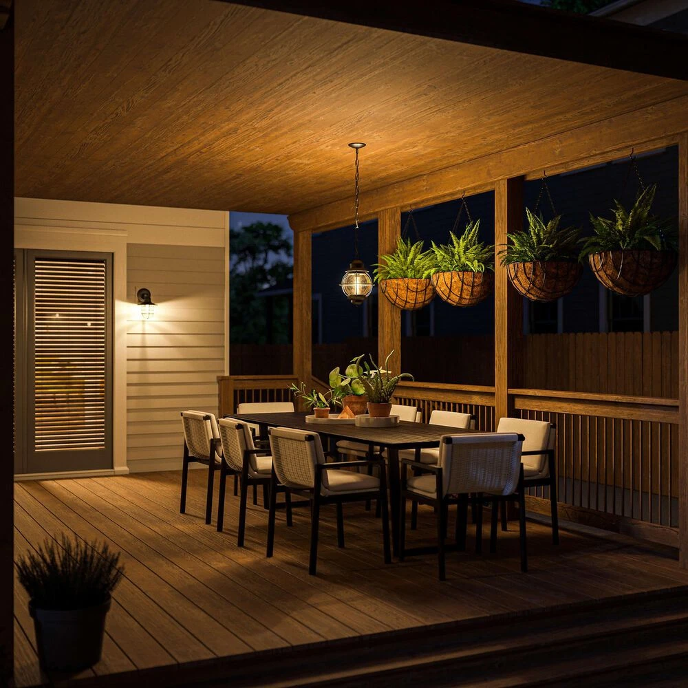 Kenroy Hatteras 1-Light Hanging Lantern In Black 10 Kenroy Hatteras 1-Light Hanging Lantern In Black - Image 8