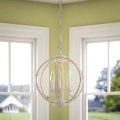 Kenroy Opal 3-Light Chandelier In Weathered White And Gold 15 Kenroy Opal 3-Light Chandelier In Weathered White And Gold -Home Decor Store 63692792 6