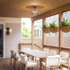 Kenroy Beacon 1-Light Semi Flush In Blackened Gilded Copper -Home Decor Store 63692826 6