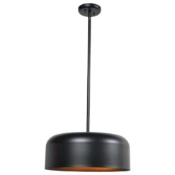 Kenroy Porter 2-Light Pendant In Matte Black