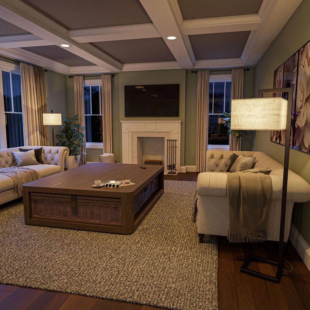 Kenroy 4 Square Floor Lamp In Oil Rubbed Bronze 9 Kenroy 4 Square Floor Lamp In Oil Rubbed Bronze - Image 7