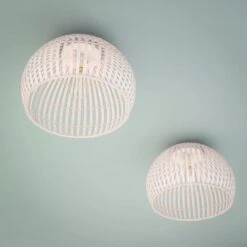 Kenroy Moon 1-Light Flush Mount In White -Home Decor Store 63693147 5