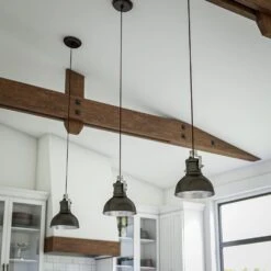 Kenroy Nautilus 1-Light Mini Pendant In Antique Bronze And Nickel -Home Decor Store 63693154 5