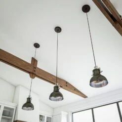 Kenroy Nautilus 1-Light Mini Pendant In Antique Bronze And Nickel -Home Decor Store 63693154 6