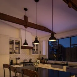 Kenroy Nautilus 1-Light Mini Pendant In Antique Bronze And Nickel -Home Decor Store 63693154 8