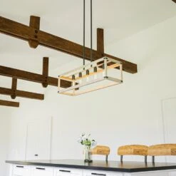 Kenroy Swanson 5-Light Island Light In Distressed White, Graphite And Black 12 Kenroy Swanson 5-Light Island Light In Distressed White, Graphite And Black -Home Decor Store 63693220 4