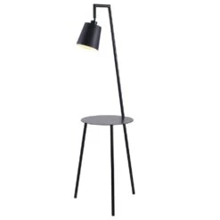 Kenroy Obsidian Floor Lamp In Black Finish