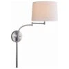 Kenroy Seven Wall Swing Arm Lamp In Brushed Steel 1 Kenroy Seven Wall Swing Arm Lamp In Brushed Steel -Home Decor Store 63693444 1
