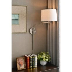 Kenroy Seven Wall Swing Arm Lamp In Brushed Steel -Home Decor Store 63693444 3