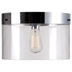 Kenroy Capri 1-Light Flush Mount In Chrome