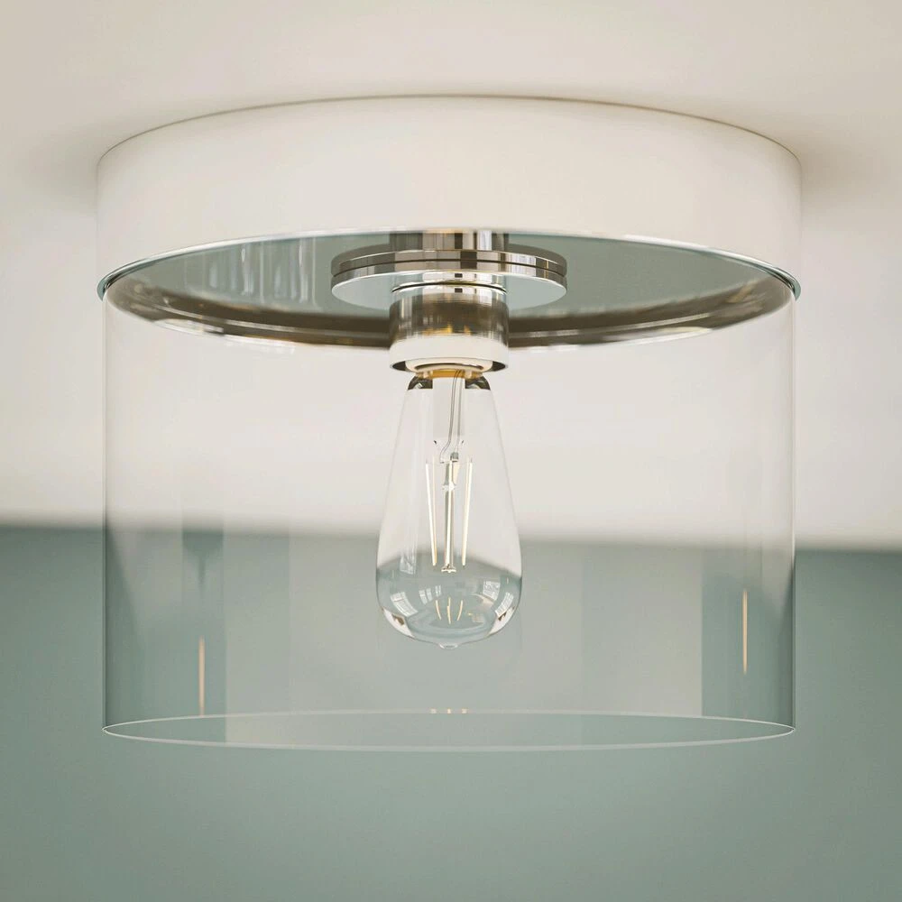 Kenroy Capri 1-Light Flush Mount In Chrome 4 Kenroy Capri 1-Light Flush Mount In Chrome - Image 2