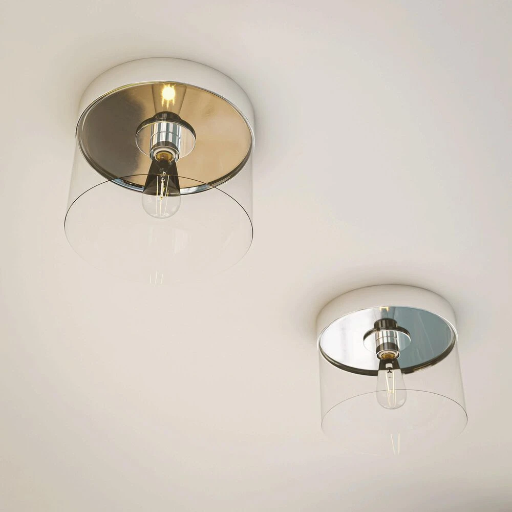 Kenroy Capri 1-Light Flush Mount In Chrome 7 Kenroy Capri 1-Light Flush Mount In Chrome - Image 5