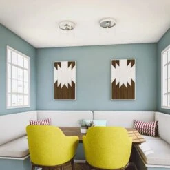 Kenroy Capri 1-Light Flush Mount In Chrome 16 Kenroy Capri 1-Light Flush Mount In Chrome -Home Decor Store 63693451 7