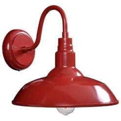 Kenroy Dale 1-Light Large Lantern In Matte Red