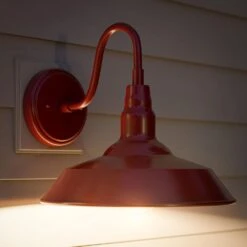 Kenroy Dale 1-Light Large Lantern In Matte Red -Home Decor Store 63693576 3