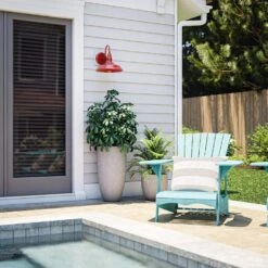 Kenroy Dale 1-Light Large Lantern In Matte Red -Home Decor Store 63693576 4