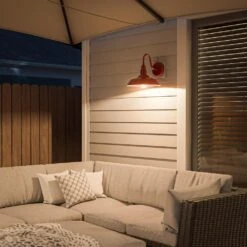 Kenroy Dale 1-Light Large Lantern In Matte Red -Home Decor Store 63693576 6