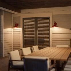 Kenroy Dale 1-Light Large Lantern In Matte Red -Home Decor Store 63693576 8