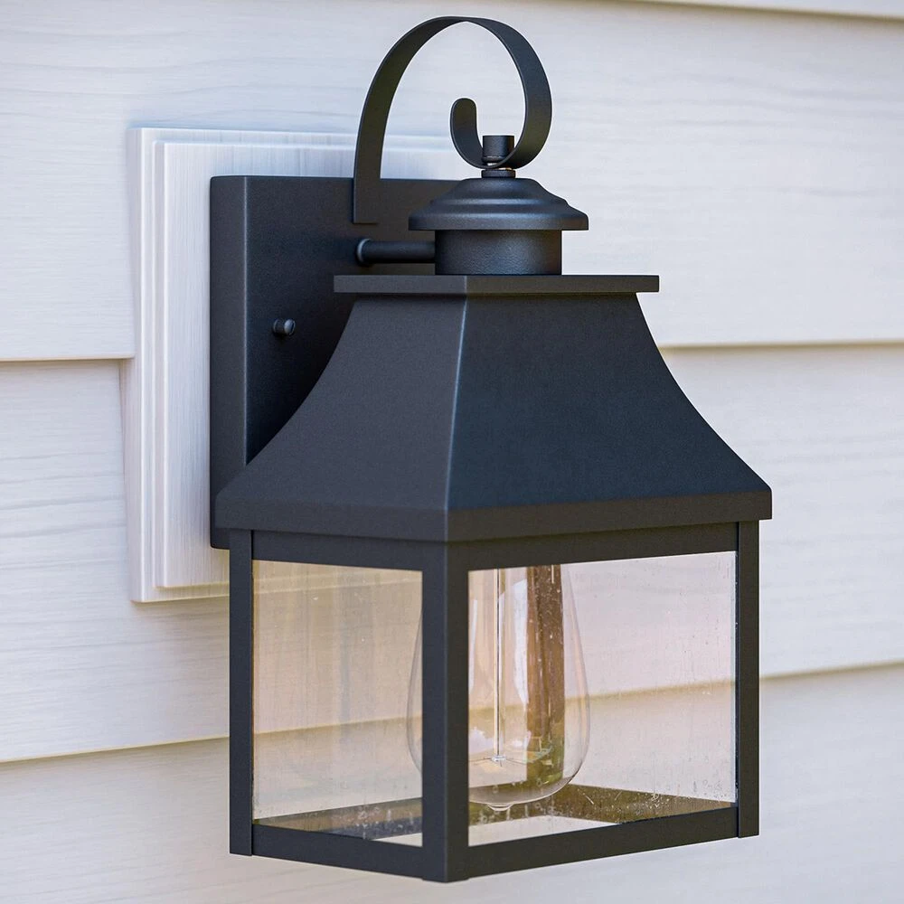Kenroy Nelson 1-Light Lantern In Sandy Black 4 Kenroy Nelson 1-Light Lantern In Sandy Black - Image 2