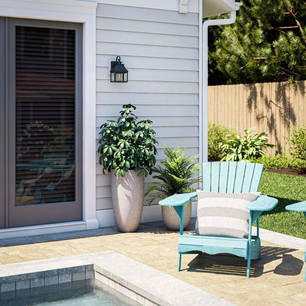 Kenroy Nelson 1-Light Lantern In Sandy Black 6 Kenroy Nelson 1-Light Lantern In Sandy Black - Image 4