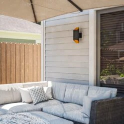 Kenroy Quinn 2-Light LED Lantern In Matte Black 11 Kenroy Quinn 2-Light LED Lantern In Matte Black -Home Decor Store 63693667 3